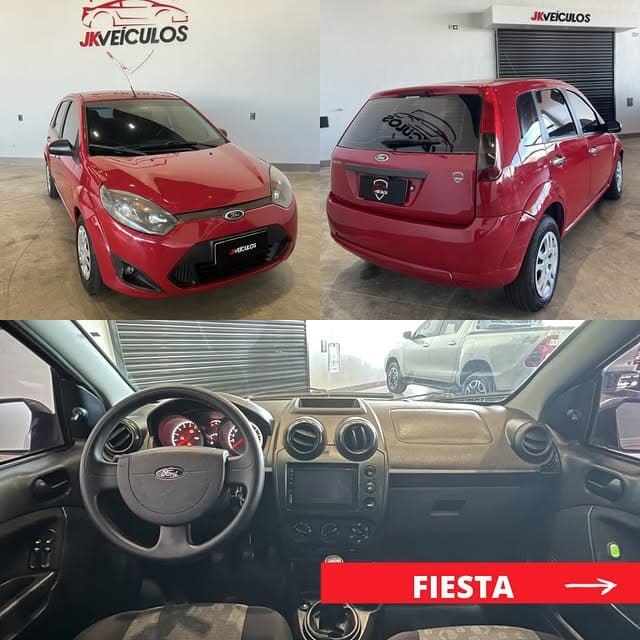Ford Fiesta 1.0 completo com pneus novos